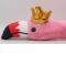 М'які тварини - М'яка іграшка Фламінго-обнімусь в короні 100 см рожевий MIC (K15206) (224407)#2
