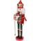 Аксесуари для свят - Статуетка новорічна Лускунчик 38см, червоний із зеленим Bona DP73647#2