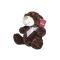 М'які тварини - М'яка дитяча іграшка коричневий ведмідь з бантом 33 см Grand DD651988 (88790)#5