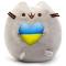 Мягкие животные - Мягкая игрушка кот c Сердцем S&T Пушин кэт 25 х 21 см Серый и игрушка антистресс Pop it (vol-10391)#4