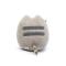 Мягкие животные - Мягкая игрушка S&T Пушин кэт с сердцем в лапках 25 см Серый и Подставка для гаджетов Белый (vol-10399)#3