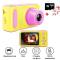 Фотоаппараты - Детский цифровой фотоаппарат противоударный Smart Kids Camera V7 Желтый/Розовый+Карта 16Гб (117654427/1)#2