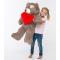 Мягкие животные - Плюшевый медведь с сердцем Mister Medved Латки Капучино 100 см (073)#2