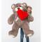 М'які тварини - Плюшевий ведмідь із серцем Mister Medved Латки Капучино 100 см (073)#3