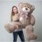 М'які тварини - Плюшевий ведмідь із серцем Mister Medved Латки Капучино 150 см (076)#5