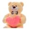 М'які тварини - Плюшевий ведмедик з серцем Mister Medved Ренді 130 см Бежевий (032)#2