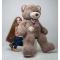 М'які тварини - Плюшевий ведмедик Mister Medved з латками Маркус 150 см Капучіно (057)#6