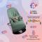 Крісла-качалки - Дитячий шезлонг-гойдалка SBT group BABY Balance Soft A1 з дугою з іграшками бірюзовий в клітинку/бавовна (BBT-03-00)#3