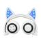 Портативні колонки та навушники - Bluetooth навушники LINX BL108A з котячими вушками LED Білі (SUN0480)#2