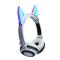 Портативні колонки та навушники - Bluetooth навушники LINX BL108A з котячими вушками LED Білі (SUN0480)#4