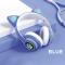 Портативні колонки та навушники - Бездротові навушники LED з котячими вушками j-hell STN-28 Blue (JSTN-28Blue+)#2