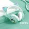 Портативні колонки та навушники - Бездротові навушники LED з котячими вушками j-hell STN-28+ Green + Подарунок (JSTN-28Green+)#2