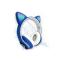 Портативные колонки и наушники - Беспроводные Bluetooth-наушники с ушками Cat Ear VZV-24M/8079 LED Синие (30149931В)#2
