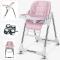 Товары по уходу - Детский стульчик-шезлонг для кормления IBS 2 в 1 94х56х70 см Pink (370830984)#2
