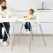 Товари для догляду - Стілець для годування + столик + подушка + чохол IKEA ANTILOP 56 х 62 х 90 см Сірий (21149805)#4
