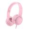 Портативні колонки та навушники - Дитячі навушники Picun Q2 провідні з мікрофоном Pink (3_01844)#2