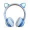 Портативні колонки та навушники - Навушники бездротові котячими вушками CAT Ear VZV-23M Bluetooth RGB Сині (79ac989a)#2