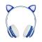 Портативні колонки та навушники - Навушники бездротові котячими вушками CAT Ear VZV-23M Bluetooth RGB Сині (79ac989a)#3