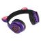 Портативные колонки и наушники - Полноразмерные наушники беспроводные Cat Headset Y 047 Bluetooth с подсветкой и кошачьими ушками Фиолетовые Violet (SMT 14857/2)#4