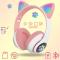 Портативные колонки и наушники - Наушники Cute Headset "Кошачьи ушки" беспроводные 280ST Bluetooth, MicroSD, FM-Радио Розовые (AN 23868)#2