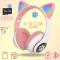 Портативные колонки и наушники - Наушники Кошачьи ушки Cute Headset 280ST Bluetooth MicroSD FM-Радио Розовые+Карта памяти 32Gb (AN 23868/5)#2