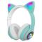 Портативні колонки та навушники - Повнорозмірні бездротові навушники Cat Headset M23 Bluetooth Зелені (CPK 7695/1)#5