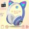 Портативні колонки та навушники - Навушники Котячі вушка Cute Headset 280ST Bluetooth MicroSD FM-Радіо Сині+Картка пам'яті (AN 23868/8)#2