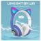 Портативні колонки та навушники - Навушники Котячі вушка Cute Headset 280ST Bluetooth MicroSD FM-Радіо Сині+Картка пам'яті (AN 23868/8)#5
