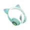 Портативні колонки та навушники - Навушники Котячі вушка Cute Headset 280ST Bluetooth MicroSD FM-Радіо Зелені+Карта пам'яті (AN 23868/6)#5