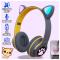 Портативні колонки та навушники - Дитячі навушники з вушками CatEar ME-3CE Bluetooth бездротові з LED підсвічуванням та MicroSD до 32Гб Gray (GD HS-309)#3