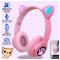 Портативні колонки та навушники - Дитячі навушники з вушками CatEar ME-3CE Bluetooth бездротові з LED підсвічуванням та MicroSD до 32Гб Pink (GD HS-309/3)#3