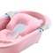 Товары по уходу - Матрасик-коврик для ребенка в ванночку с креплениями Bestbaby 330 Розовый (6713-23625)#5