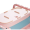 Товары по уходу - Детская ванночка Bestbaby BS-8766 Котик Pink складная (12006-70557a)#3