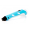3D-ручки - 3D-ручка для малювання 3D Pen 2 та 200 метрів різнокольорового пластику Блакитна (15702135646343)#3