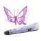 3D-ручки - 3D ручка с экраном 3D Pen Фиолетовая  с Набором Эко Пластика 79  метров  и Трафаретами (SMT 186091634\2)#7