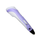 3D-ручки - 3D ручка с экраном 3D Pen Фиолетовая  с Набором Эко Пластика 49  метров  и Трафаретами (SMT186091634)#3
