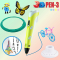 3D-ручки - 3D ручка з LCD дисплеєм та комплектом еко пластику для малювання 3DPen Hot Draw 3 Yellow (245480947/3)#2