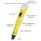 3D-ручки - 3D ручка c LCD дисплеем 3DPen Hot Draw 3 Yellow+Досточка+Ножницы+Комплект эко пластика для рисования 159 метров (245480947/15)#3