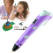 3D-ручки - 3D ручка з LCD дисплеєм та комплектом еко пластику для малювання 3DPen Hot Draw 3 Violet (245480947/2)#8