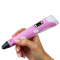 3D-ручки - 3D ручка c LCD дисплеем 3DPen Hot Draw 3 Pink+Досточка+Ножницы+Комплект эко пластика для рисования 109 метров (245480947/10)#8