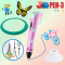 3D-ручки - 3D ручка з LCD дисплеєм та комплектом еко пластику для малювання 3DPen Hot Draw 3 Pink (245480947/1)#2