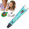 3D-ручки - 3D ручка c LCD дисплеем и комплектом эко пластика для рисования 3DPen Hot Draw 3 Blue (245480947)#6
