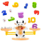 Настольные игры - Детская обучающая игра математические весы удержи баланс 2Life Корова Желтый (v-11300)#4