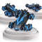 Радіокеровані моделі - Швидкісна трюкова машинка LAZER 6 Коліс з Обертанням на 360° Синя (554)#2
