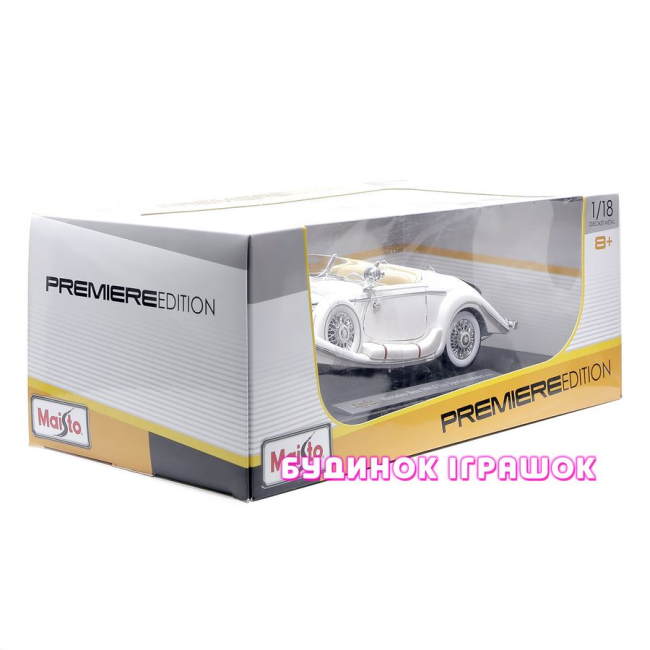 Автомоделі - Автомодель Mercedes-Benz 500 K Typ Specialroadster Macharadga біла(36055 white)#2