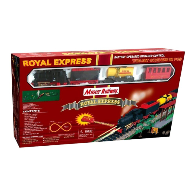 Железные дороги и поезда - Набор Golden Bright Королевский экспресс на дистанционном управлении 53 элемента (8100)#3