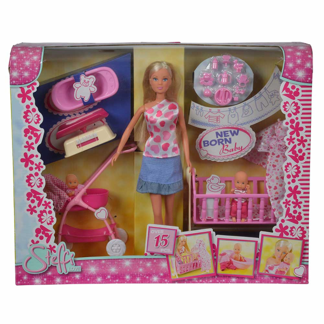 Ляльки - Лялька Steffi & Evi Love Штеффі з немовлям (5730861)#3