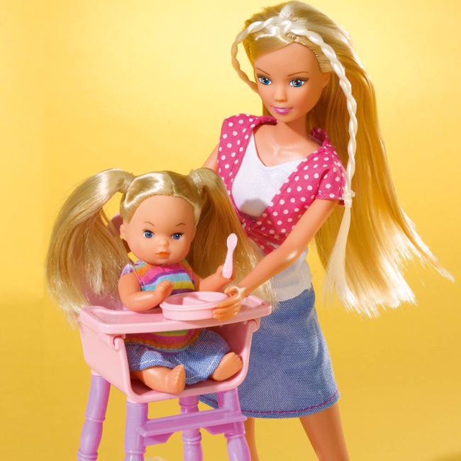 Ляльки - Лялька Steffi & Evi Love Штеффі з дітьми (5736350)#4