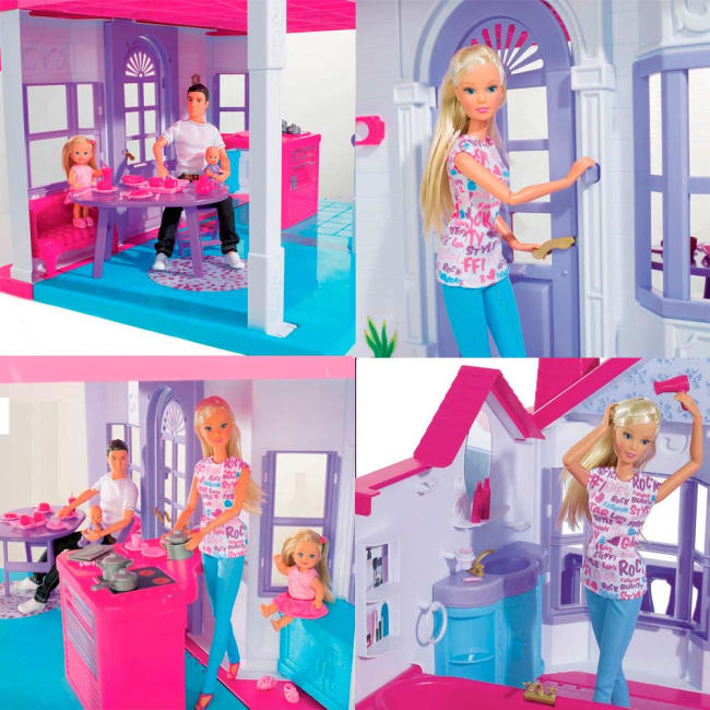 Меблі та будиночки - Ляльковий будиночок Steffi Супер-будинок (4661996)#3