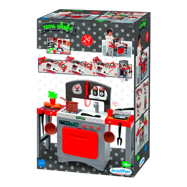 Детские кухни и бытовая техника - Игрушечная кухня Smoby 100% Шеф (001735)#2
